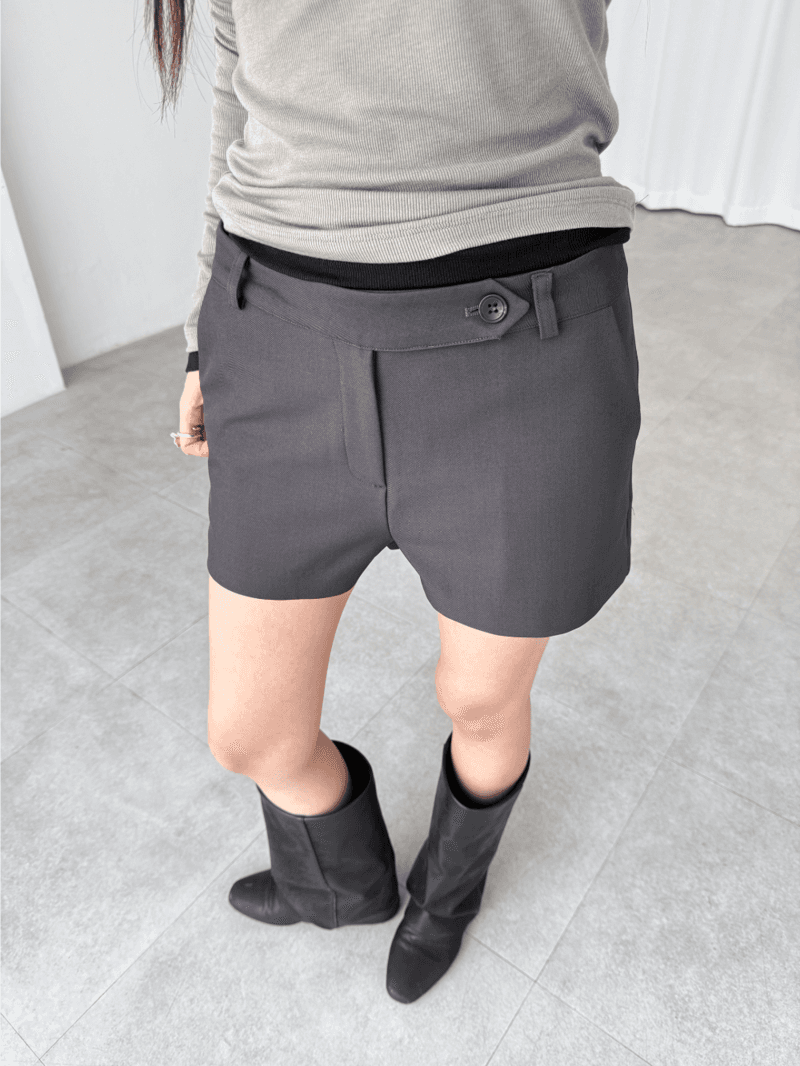 maple button shorts (3color)