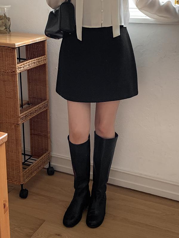 프렌치오브 [하객룩/1만장돌파]클레 트위드 미니 스커트