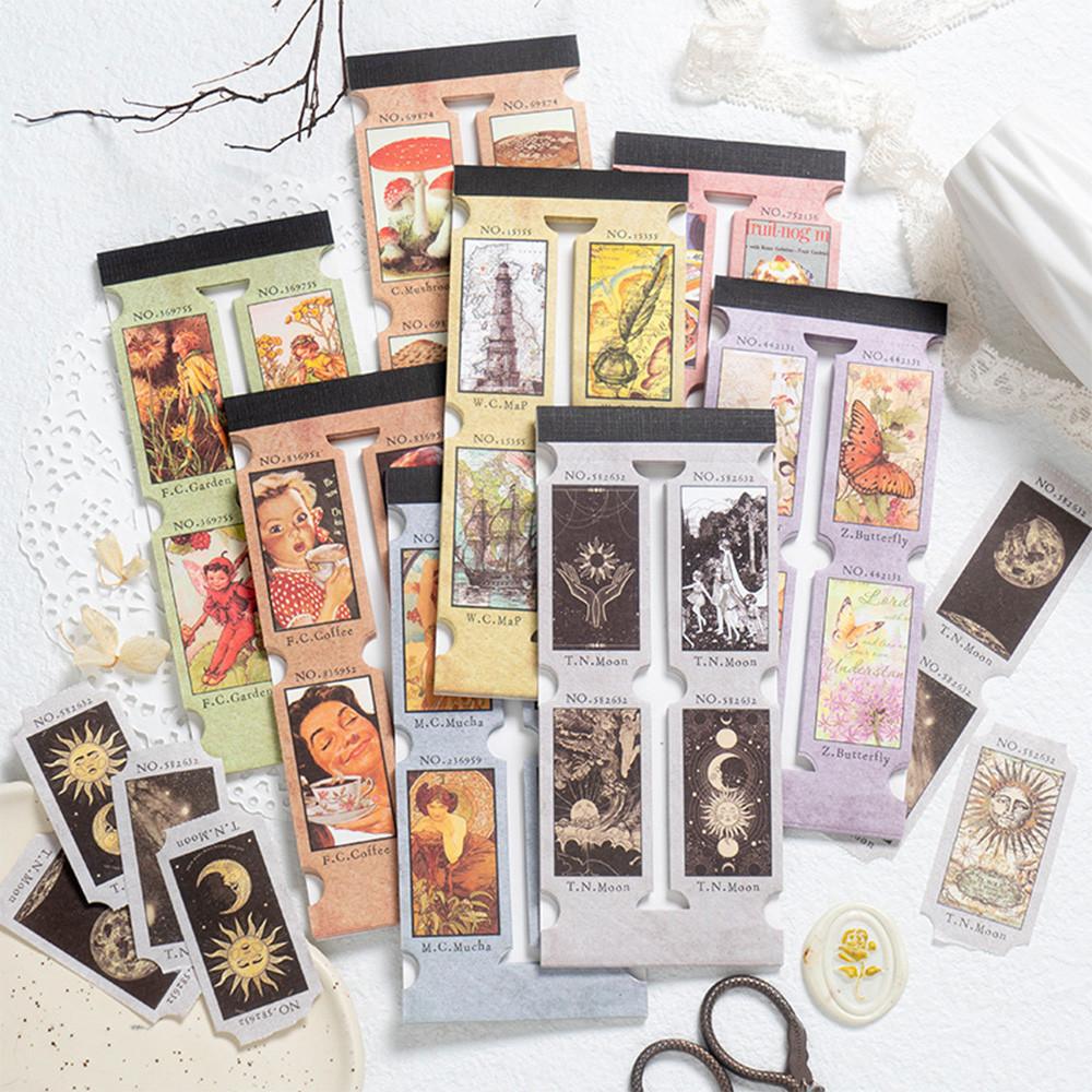 빈티지 항해일지 알폰스 디저트 우주 다꾸 페이퍼 8종