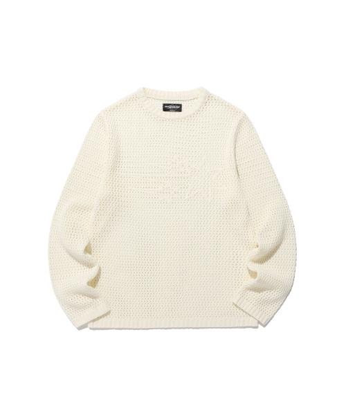 3STARS L/S KNIT TEE_WHITE(NG2FSUK601A)