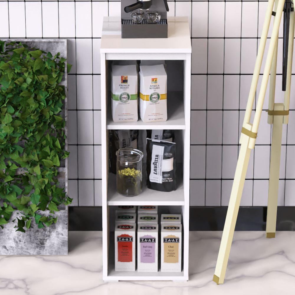 하울 미니 틈새수납장 거실 벤치 낮은 수납장 다용도 300 아이보리 화이트