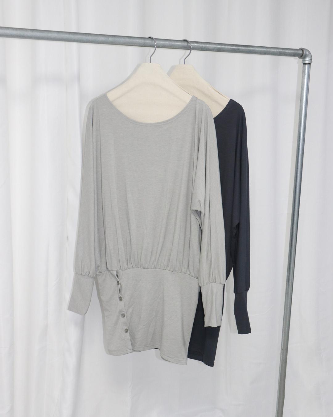 SOU BUTTON MIDI TOP (2COLOR)