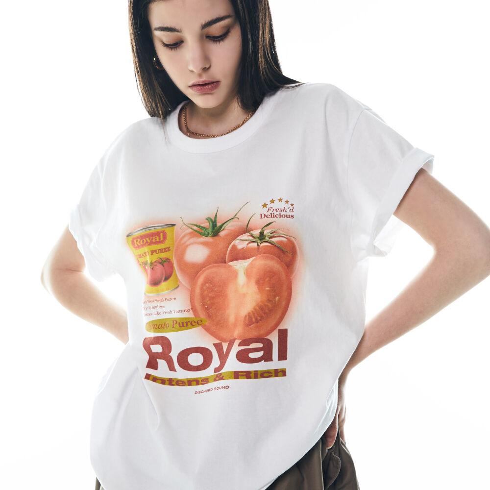 TOMATO PUREE TEE [WHITE]