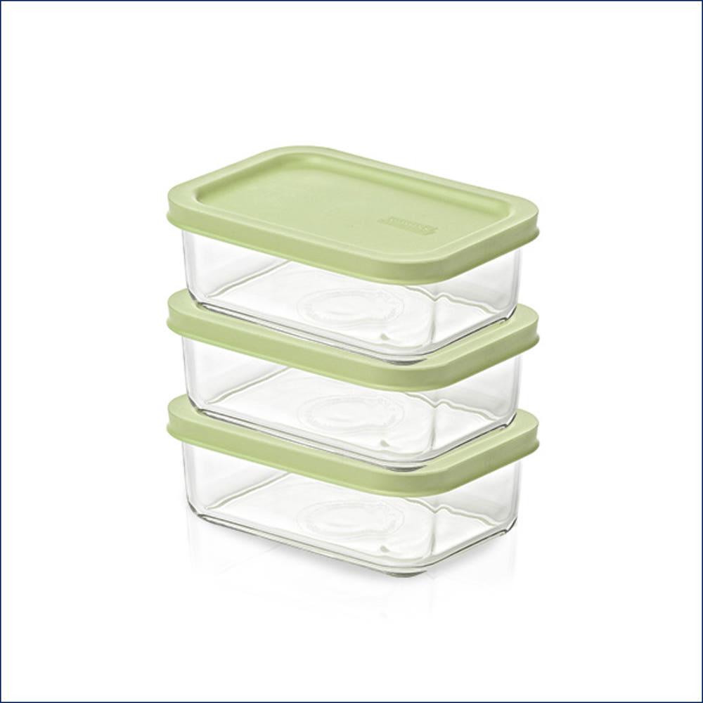 글라스락 이지오픈 리프그린 715ml 3조 세트