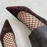 Chanel Suede CC Logo Printed Pumps