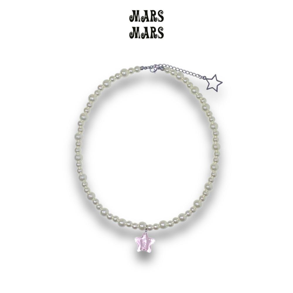 [단 하나] 마스마스 marsmars 유리별과 진주목걸이 glass star pearl necklace