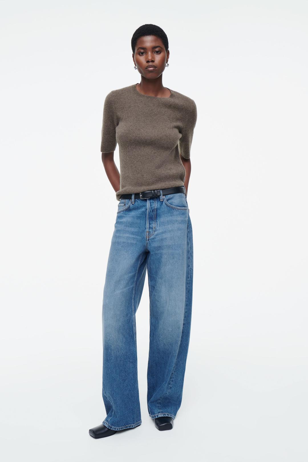 JEAN DROIT FACADE - BLEU | COS