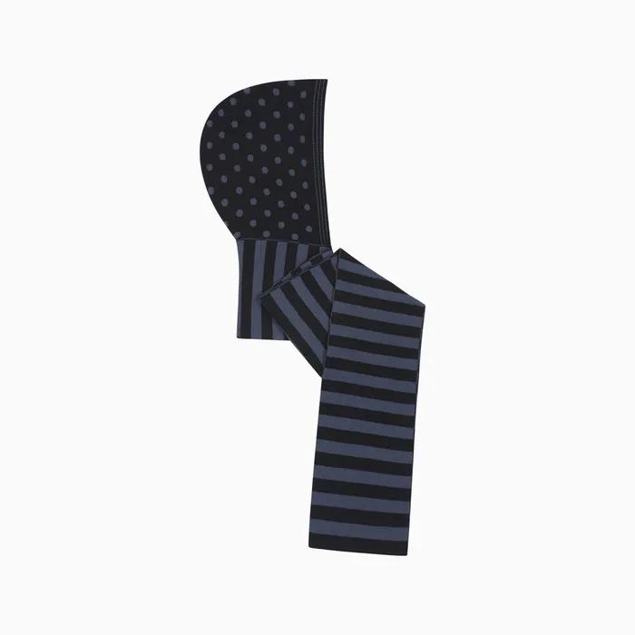 DOT HOODED MUFFLER, NAVY