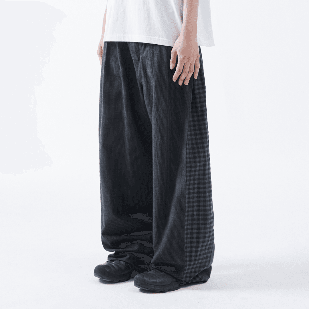 TCM starfish check pants (charcoal) (5/28 예약배송)