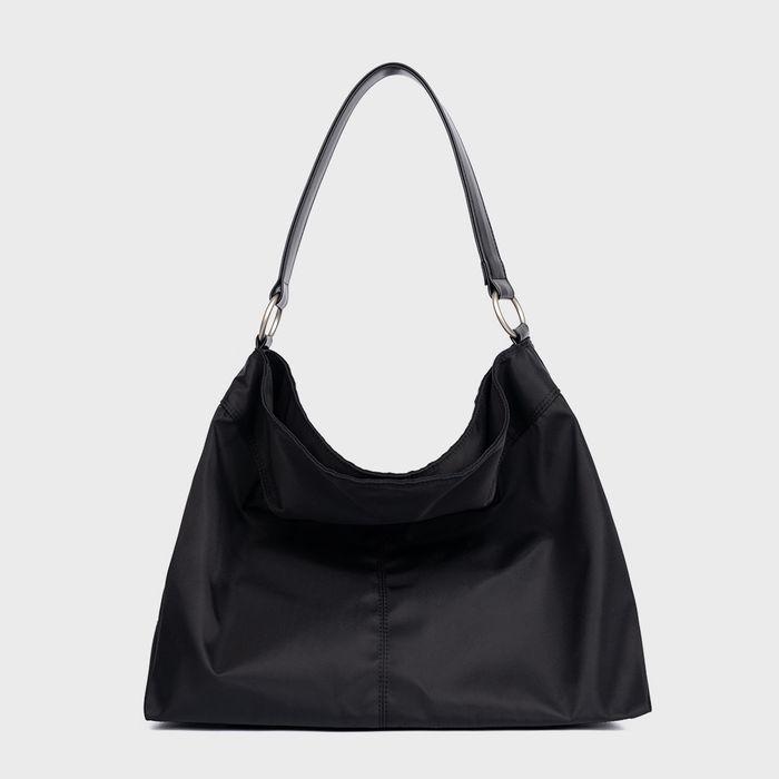 [WITH 해수] CONTOUR SHOULDER BAG (NYLON BLACK)