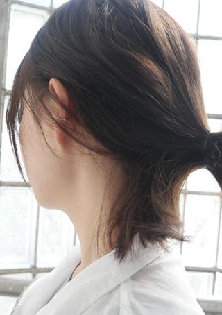 emboss natural ear-cuff (2colors)