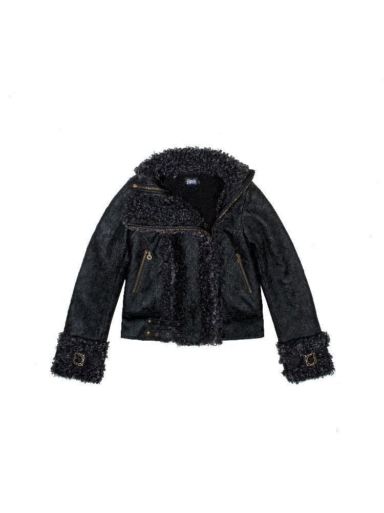 Padded Straight Leather Jacket【s0000011261】