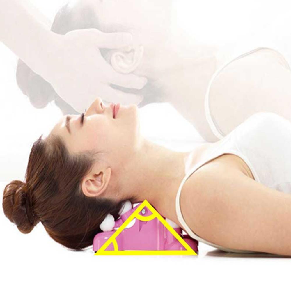 통증싹 목 어깨 안마기 마사지기 승모근마사지 마사지기계 미니 휴대용 지압기 핑크