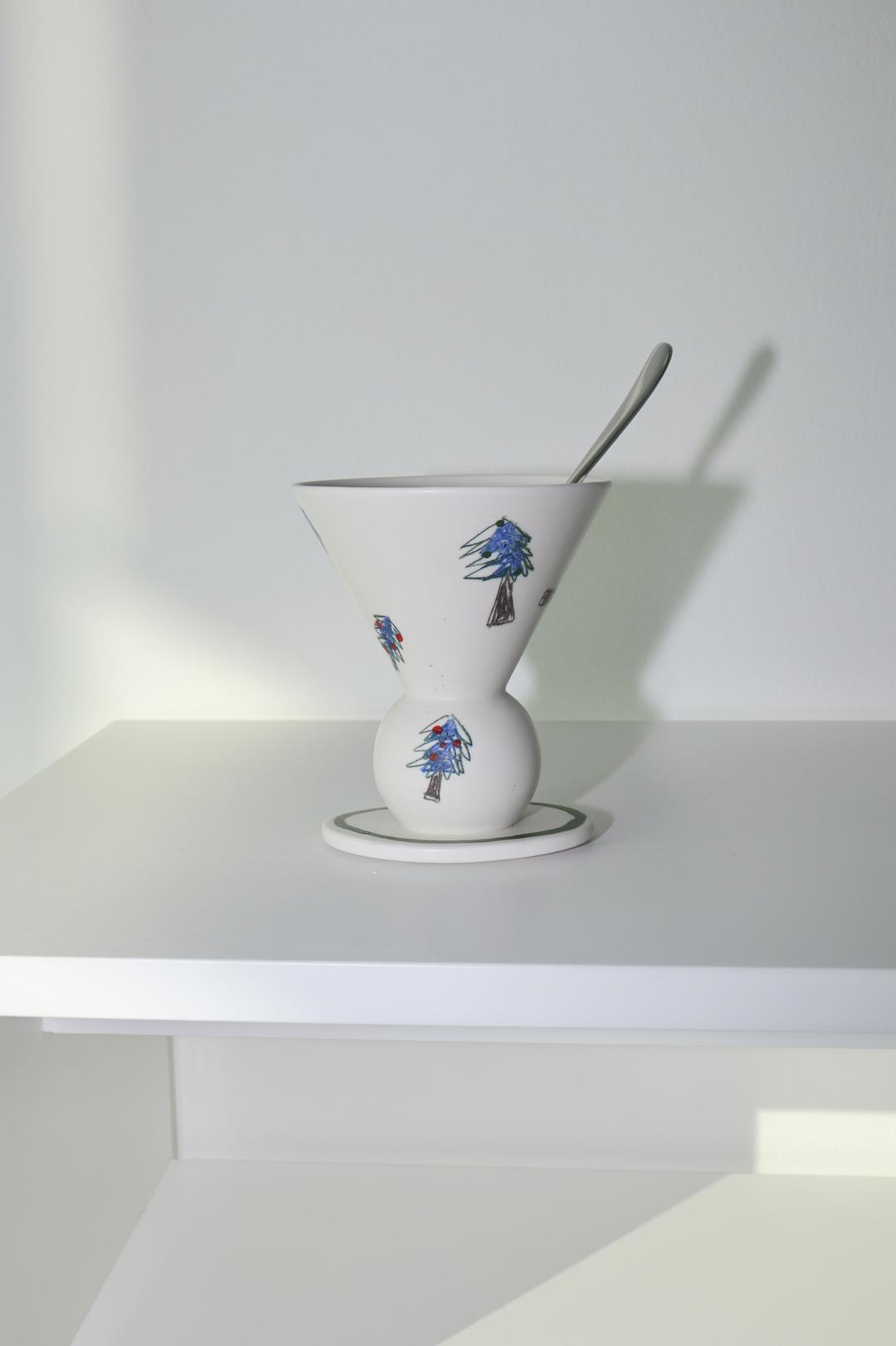 beads multi cup(tree drawing)