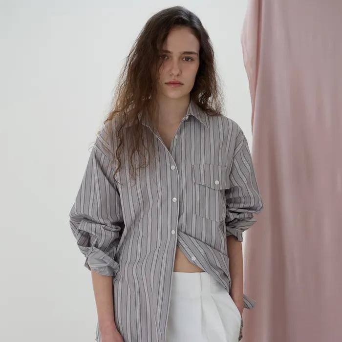 Sophe Stripe Shirt (Gray)