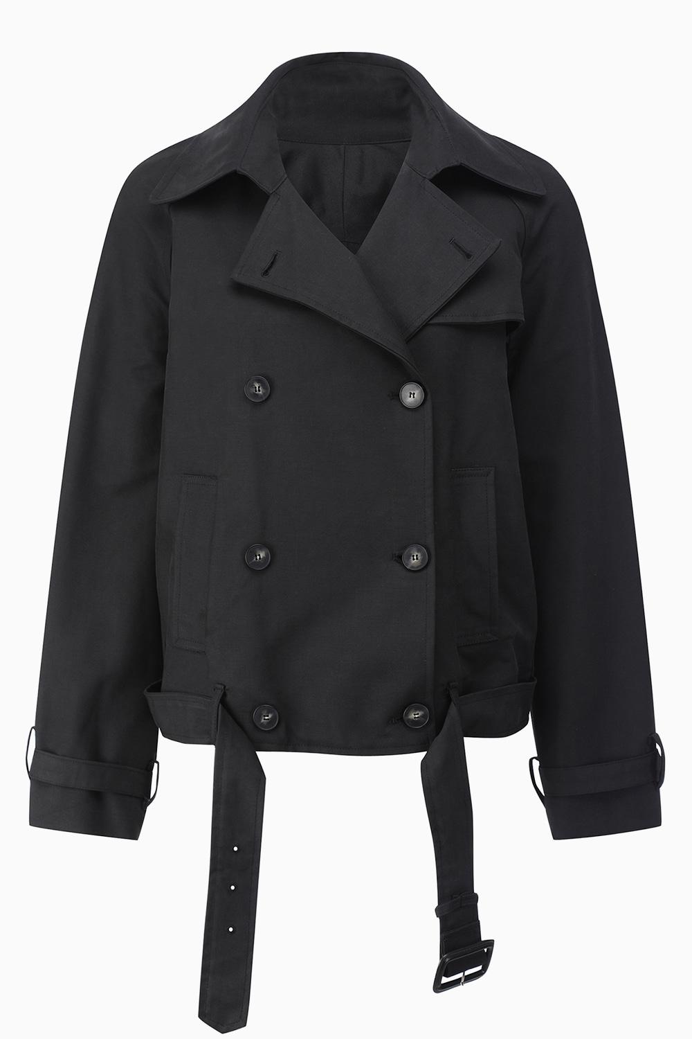 프리미엄코튼 숏 트랜치코트