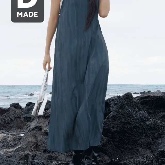 [MADE] 빅사이즈 44-99 뮤즈 나염 뷔스티에 롱 원피스