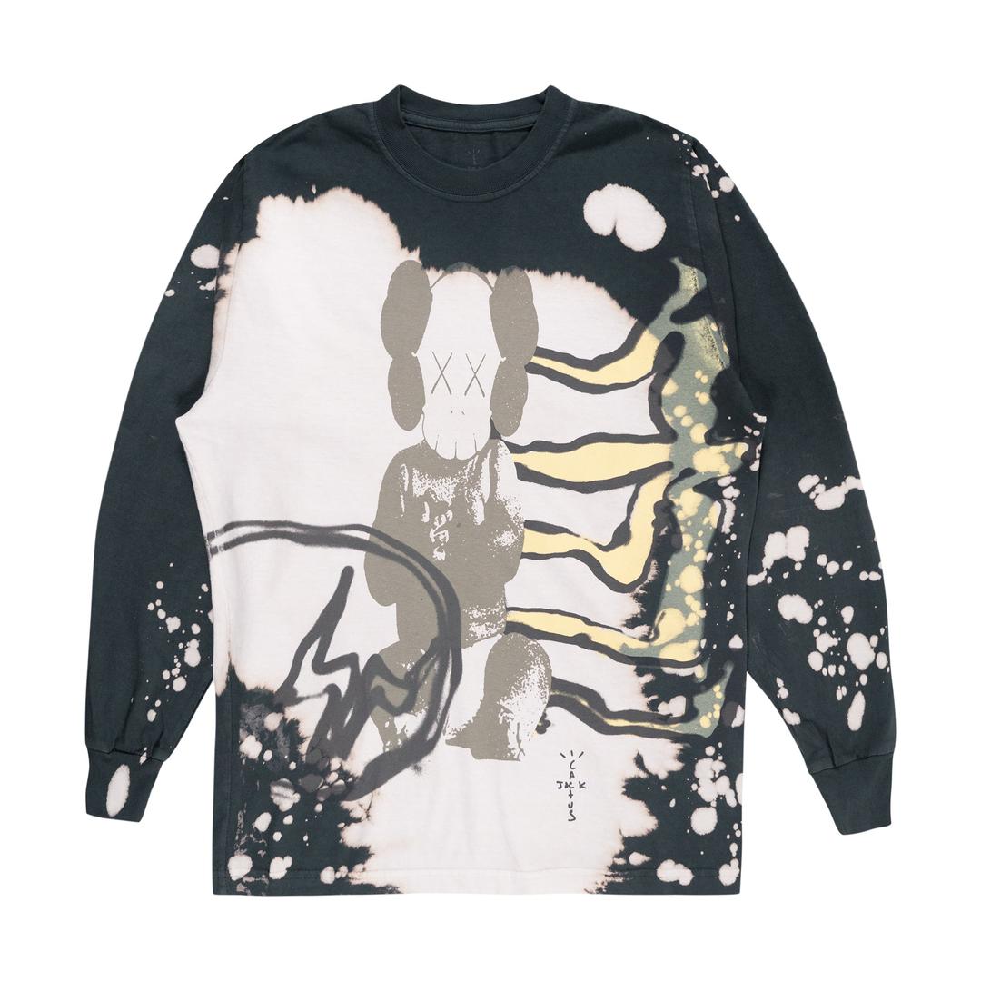 Travis Scott Cactus Jack + Kaws For Fragment L/S Tee Multi Grey - S