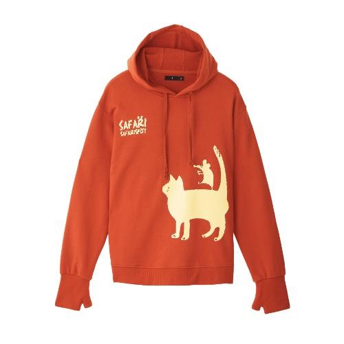 CATHY AND BROOK STORY GLOVE HOODIE (ORANGE)