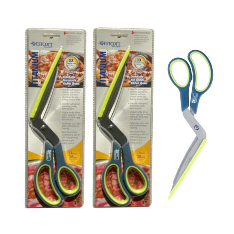 웨스트콧 바베큐 가위 1+1 / 삼겹살 피자 스테이크 빈대떡 티타늄코팅 흠집방지