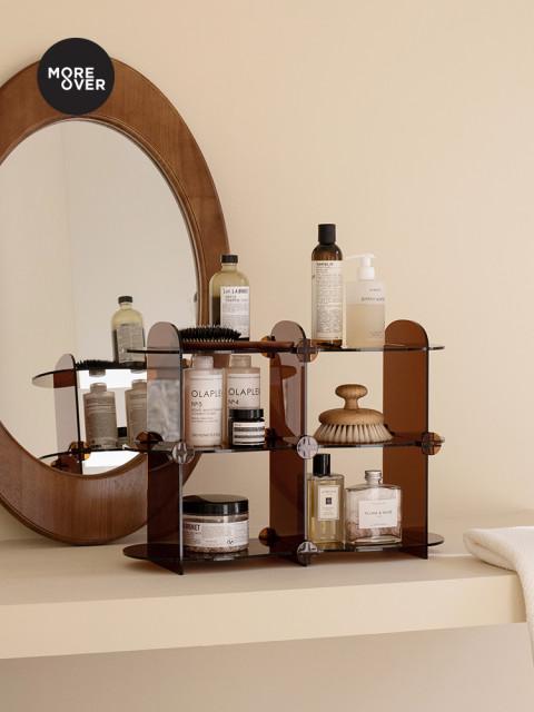 프롬핑퐁 아크릴 선반 정리대 화장대 수납함 인테리어 소품 홈카페용품 화장품