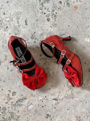 Y.13 Jazlyn Mary-Jane Pumps / Y.13-P15 / GLOSSY CHERRY