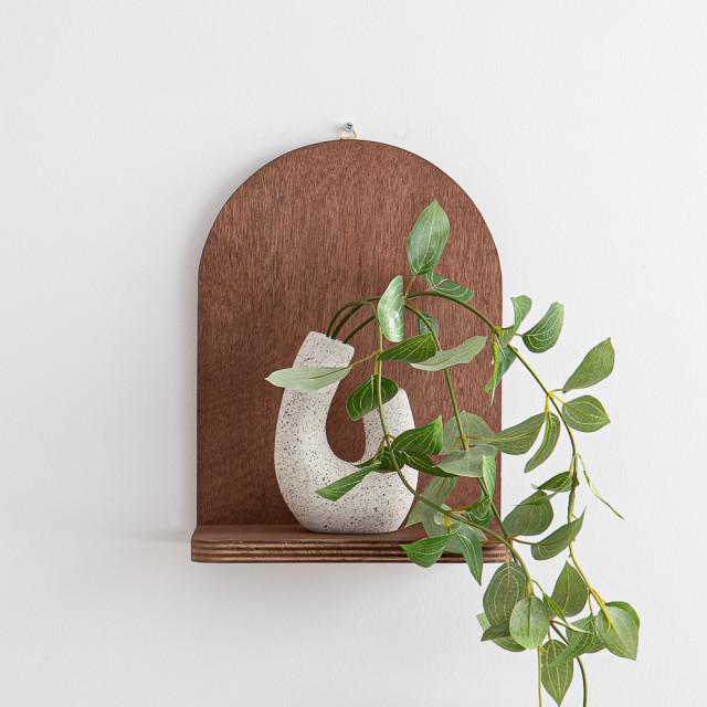 [몬트레소르] 빈티지 라왕 아치형 벽선반, 벽장식 엔틱 소품 라운드 벽걸이 선반