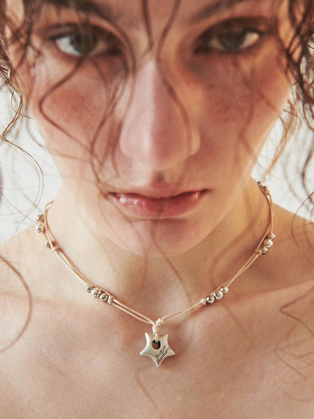 Vintage Star String Knot Necklace