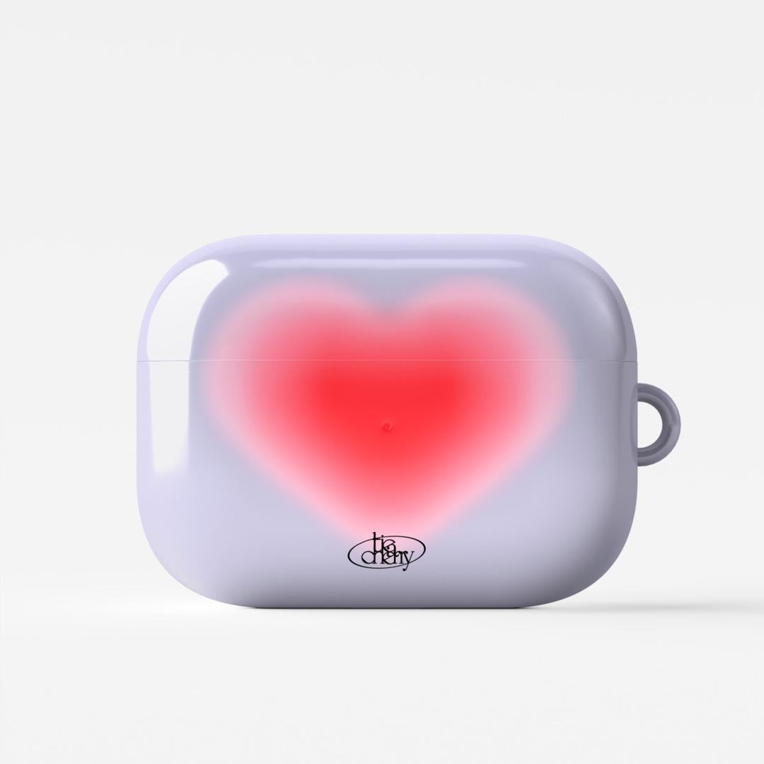 [Heart gradation purple] 에어팟 1.2 3 프로 2 하드 유광 케이스