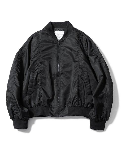 오호스 오호스 OJOS MUFFLER BOXER HOODIE ZIP-UP / BLACK