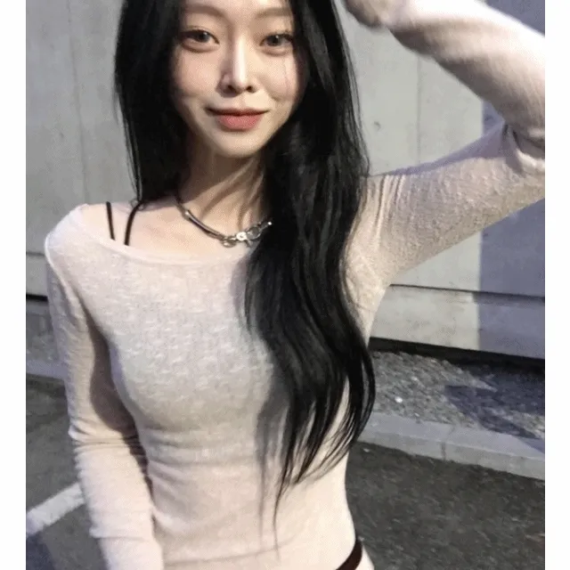 [*3일할인* 당일발송 데이트룩 여리핏]시스루 슬리브 니트