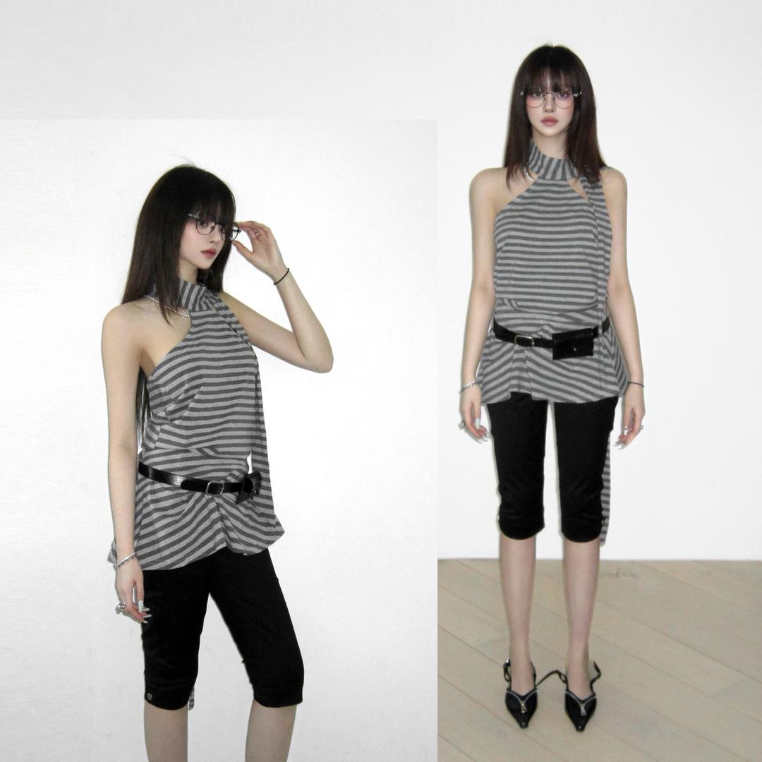 Backless mini dress top