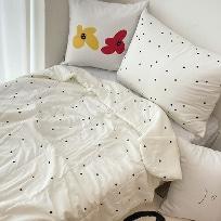 [키즈특가] 레시피 화이트 여름 차렵 이불 세트