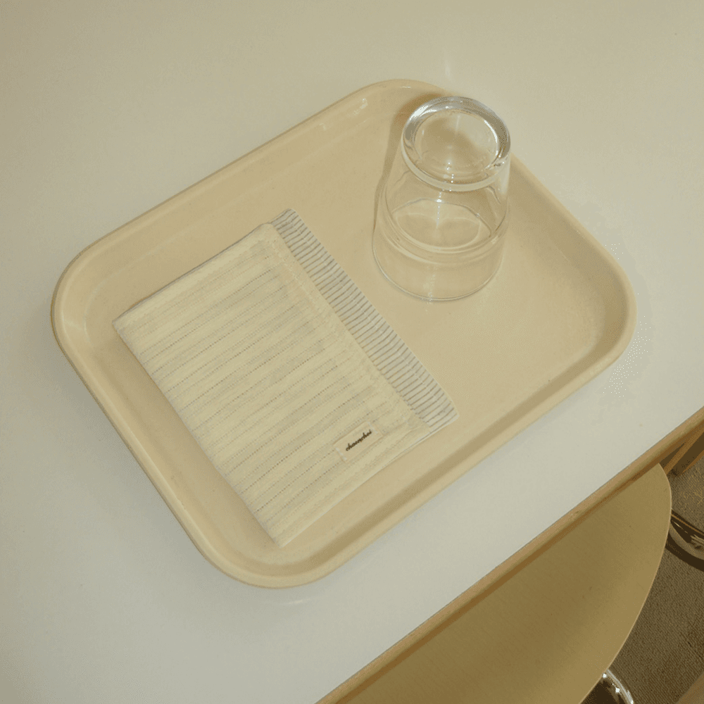 sein petit handkerchief (beige stripe)