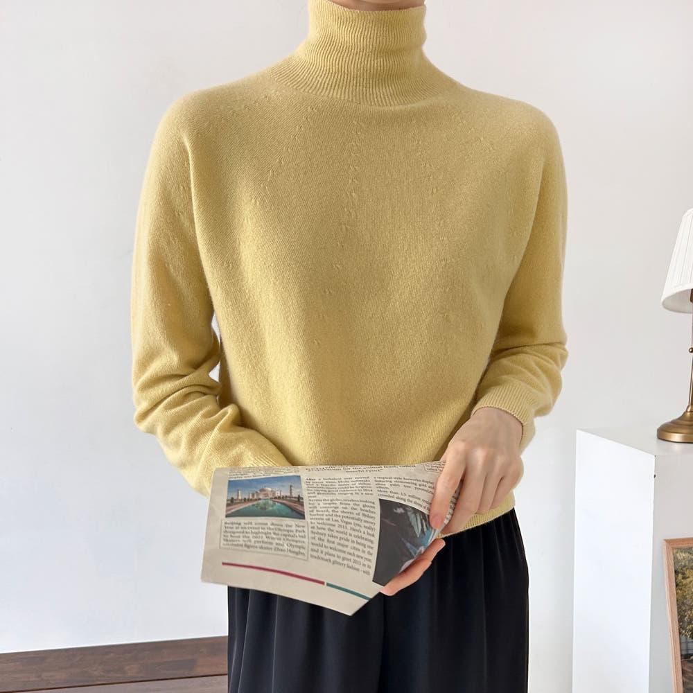 홀가먼트 베이스 하이넥 니트 질좋은 울100 터틀넥 가을 겨울 울 목폴라 니트