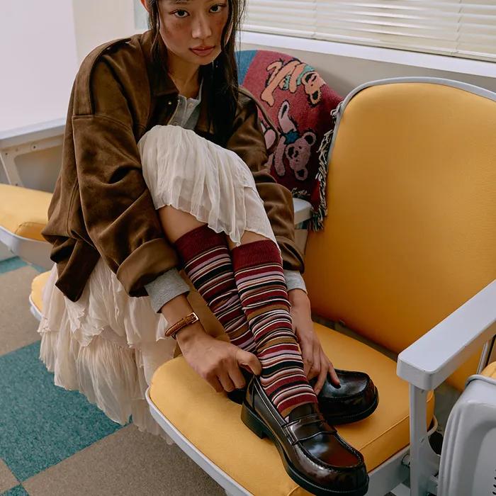 [서지수 PICK] 여성용 PU 스퀘어토 페니로퍼-자메이카 (HS-4900_JAMAICA)