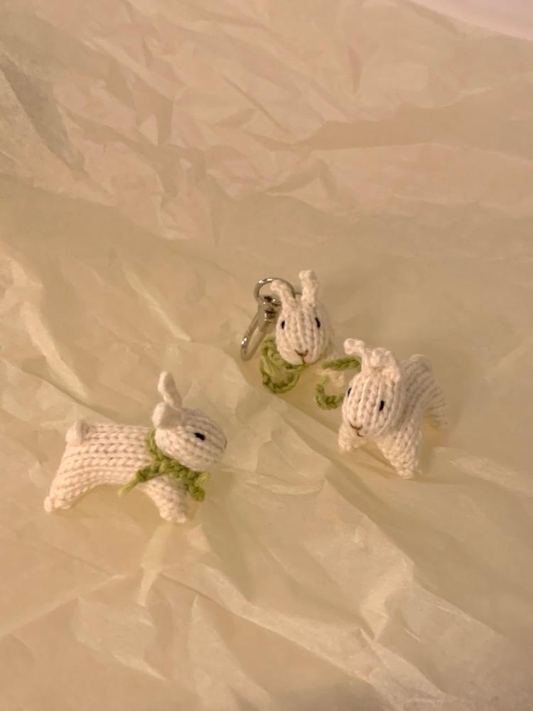 Little Bunny keyring 리틀 버니 뜨개 키링