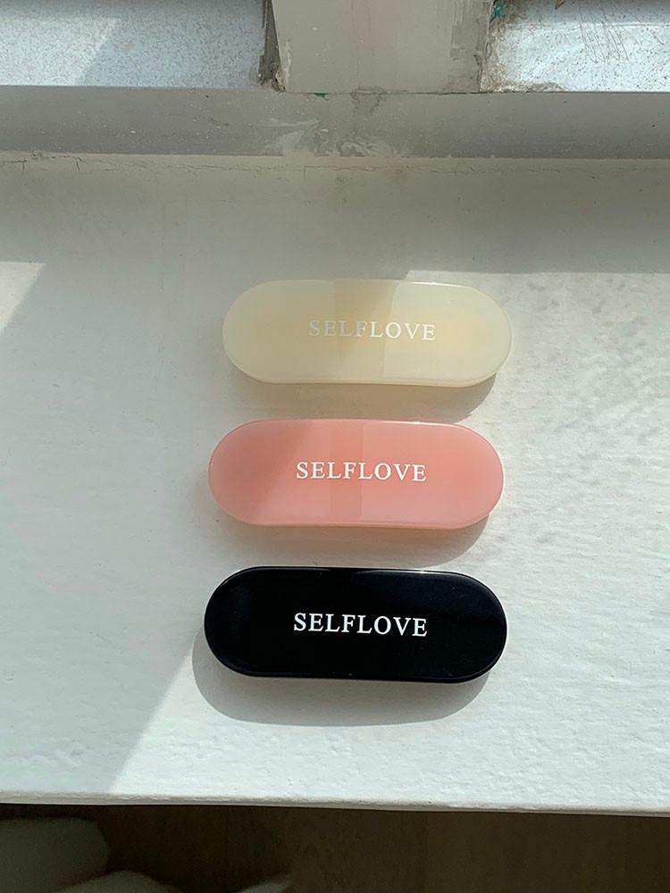 셀프러브 플렉시글라스 헤어클립 - 사이드 포인트 옆머리고정 단발머리 반묶음 머리핀