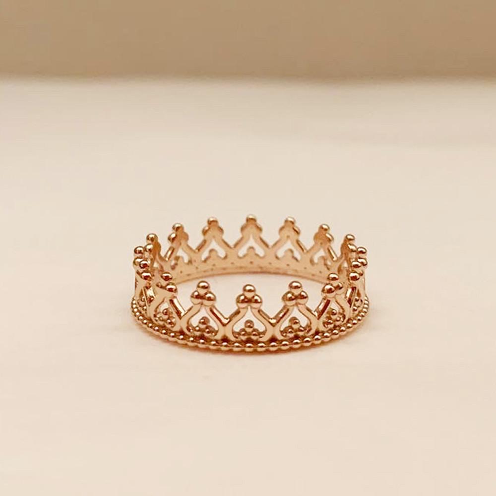 14k 18k 데일리 레이스 크라운 티아라 왕관 반지