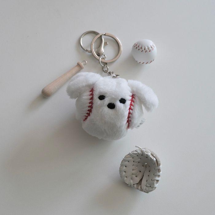 Olivet puppy base ball key-chain (올뭉이 야구공 키링)