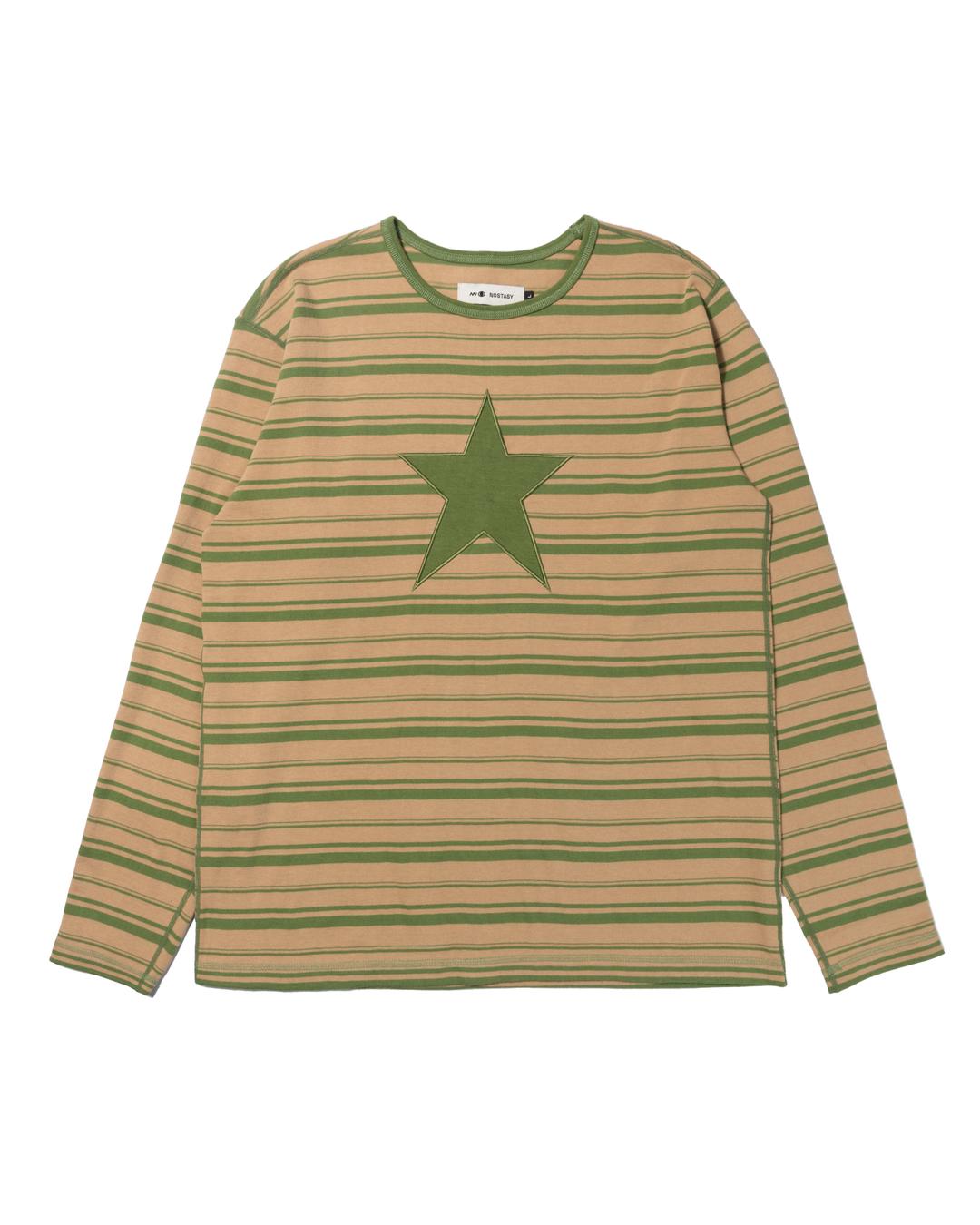NOSTASY STRIPE STAR L/S TEE - S