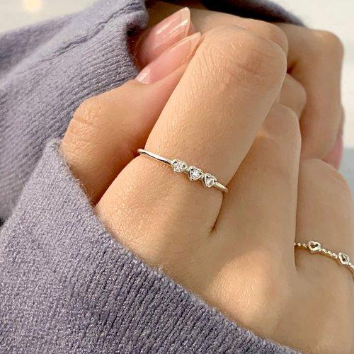 47베이지(47BAG)  925 Silver Carina Stack Ring/ 카리나 - 후기 | 무신사