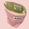 Aeiou Basic Pouch (M size)Velvet Pink Flower