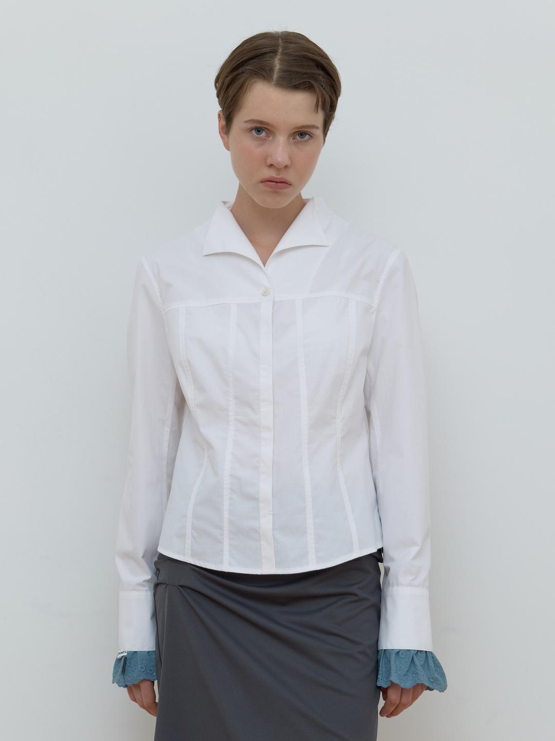UNREAL COLLAR SHIRT_WHITE