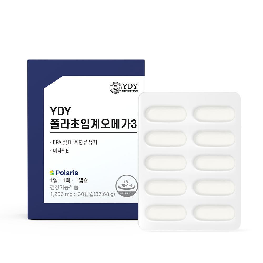 YDY 폴라 초임계 오메가3 영양제 고약사오메가3 30캡슐, 1개