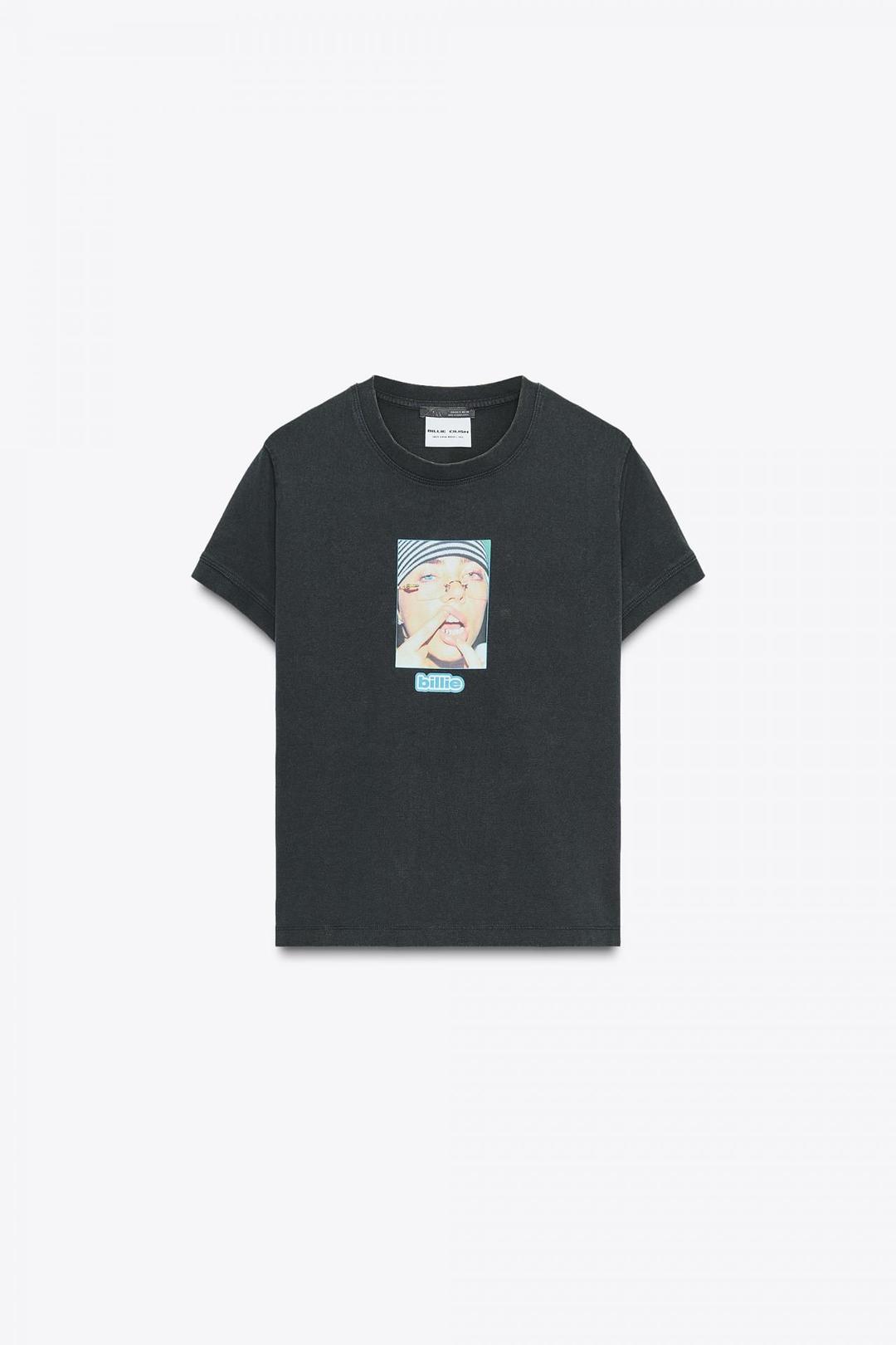 스페인샵 자라 빌리 아일리시 브라바도 티셔츠 1277/004 GREY