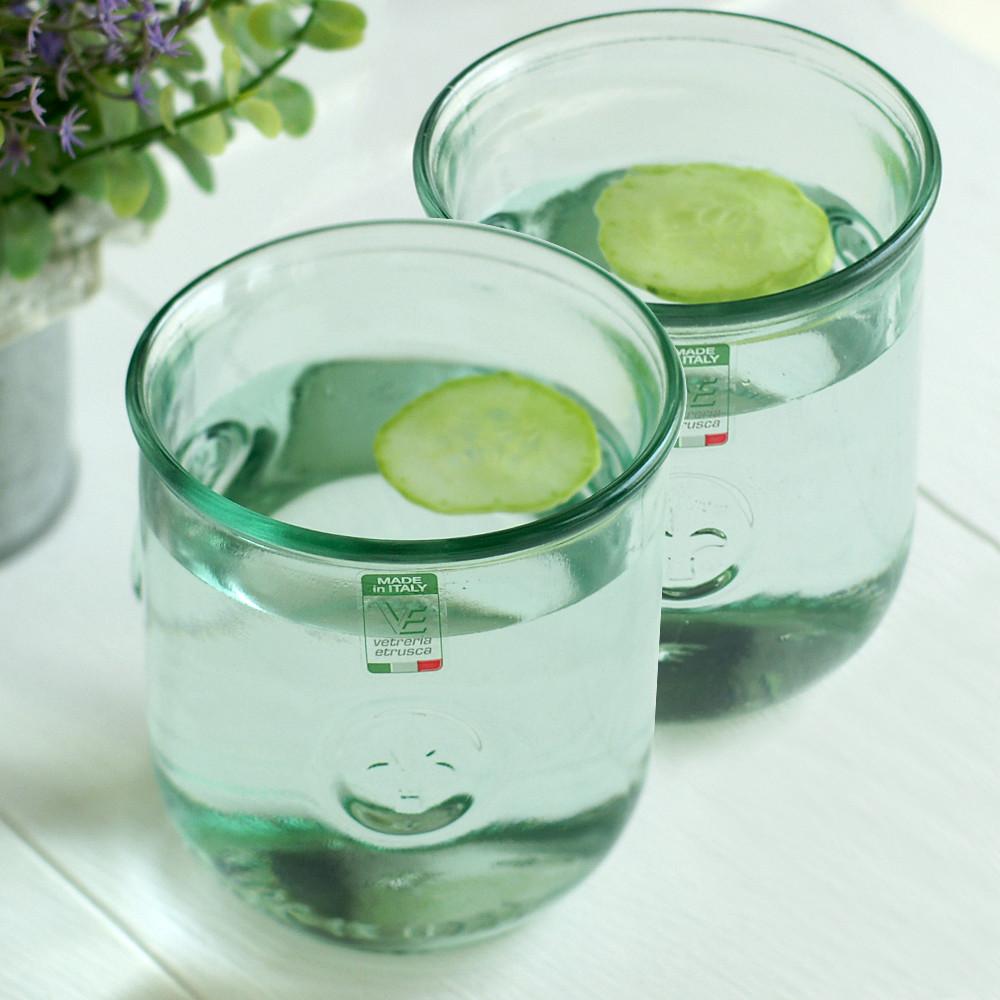 이태리 플로리 드 리스 글라스/머그잔/물컵/유리컵