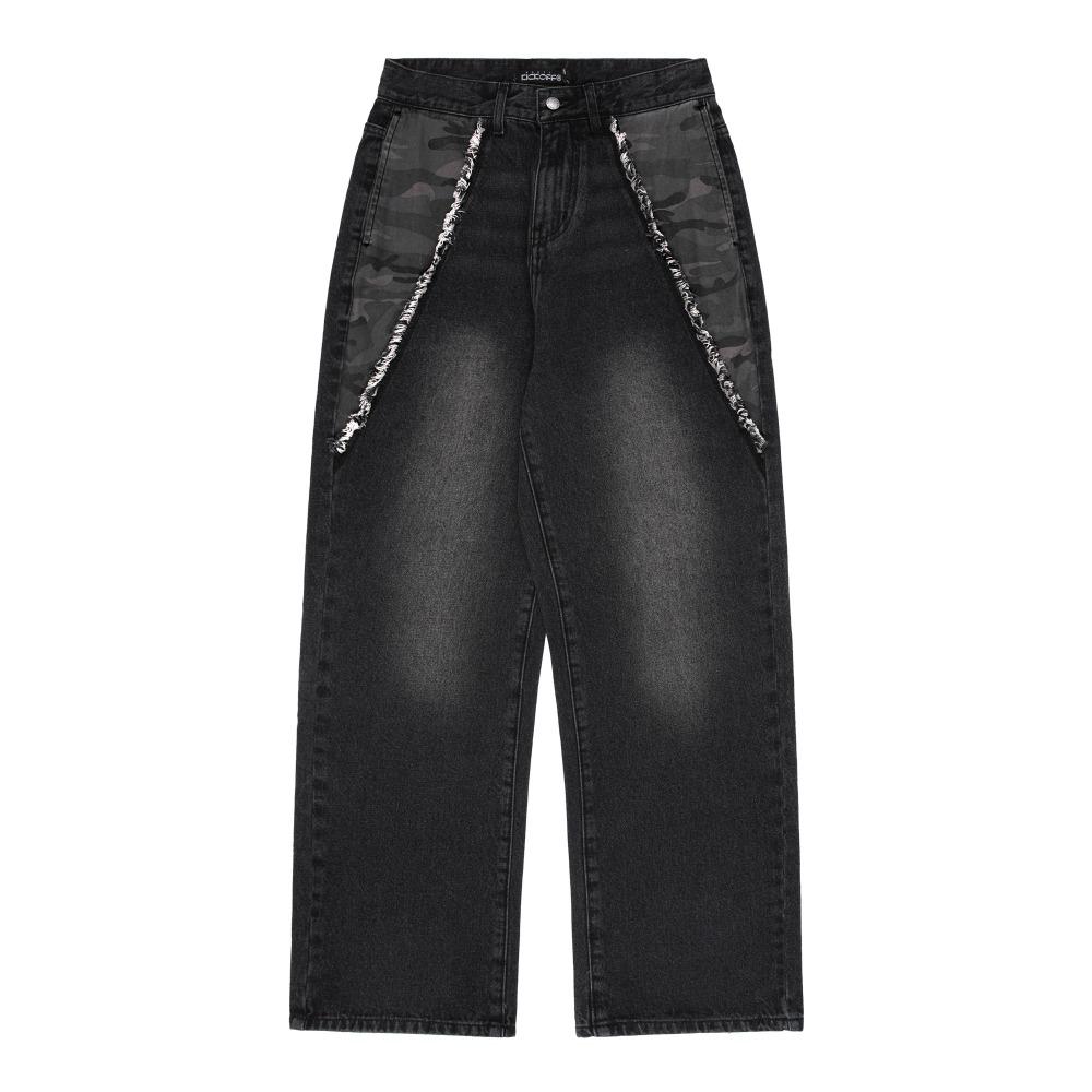 [NK] Camo Point Denim Pants (Black)_K23ZC214