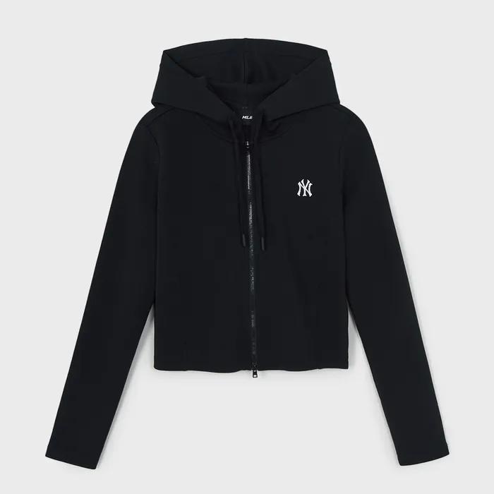 [MLB] 여성 스포티브 슬림핏 골지 후드집업 NY (Black)