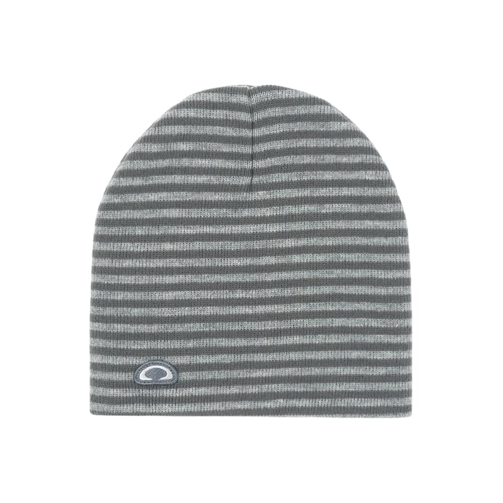 Striped Beanie - Charcoal